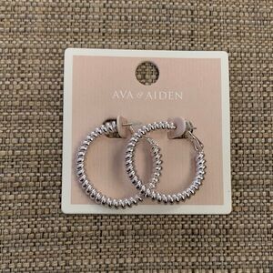 Ava & Aiden Beaded Hoop Earrings